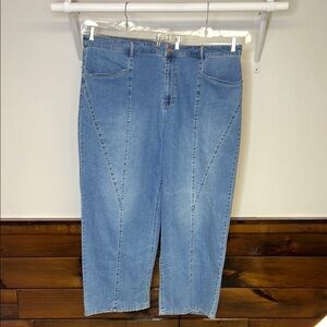 Sofia by Sofia Vergara Diana Style High Rise Palazzo Jeans- 28W